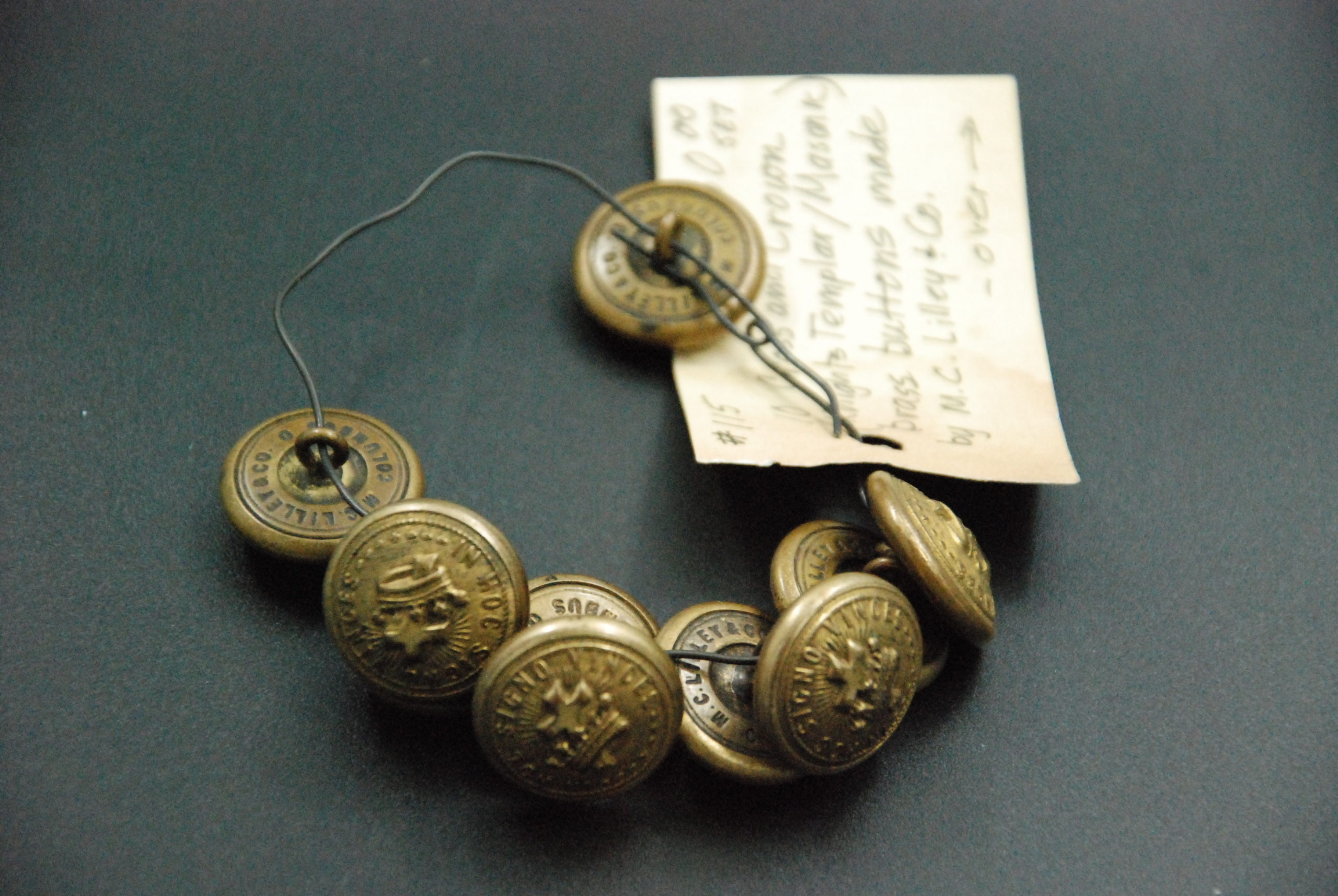 Masonic Brass Buttons – Sweetwater Antiques