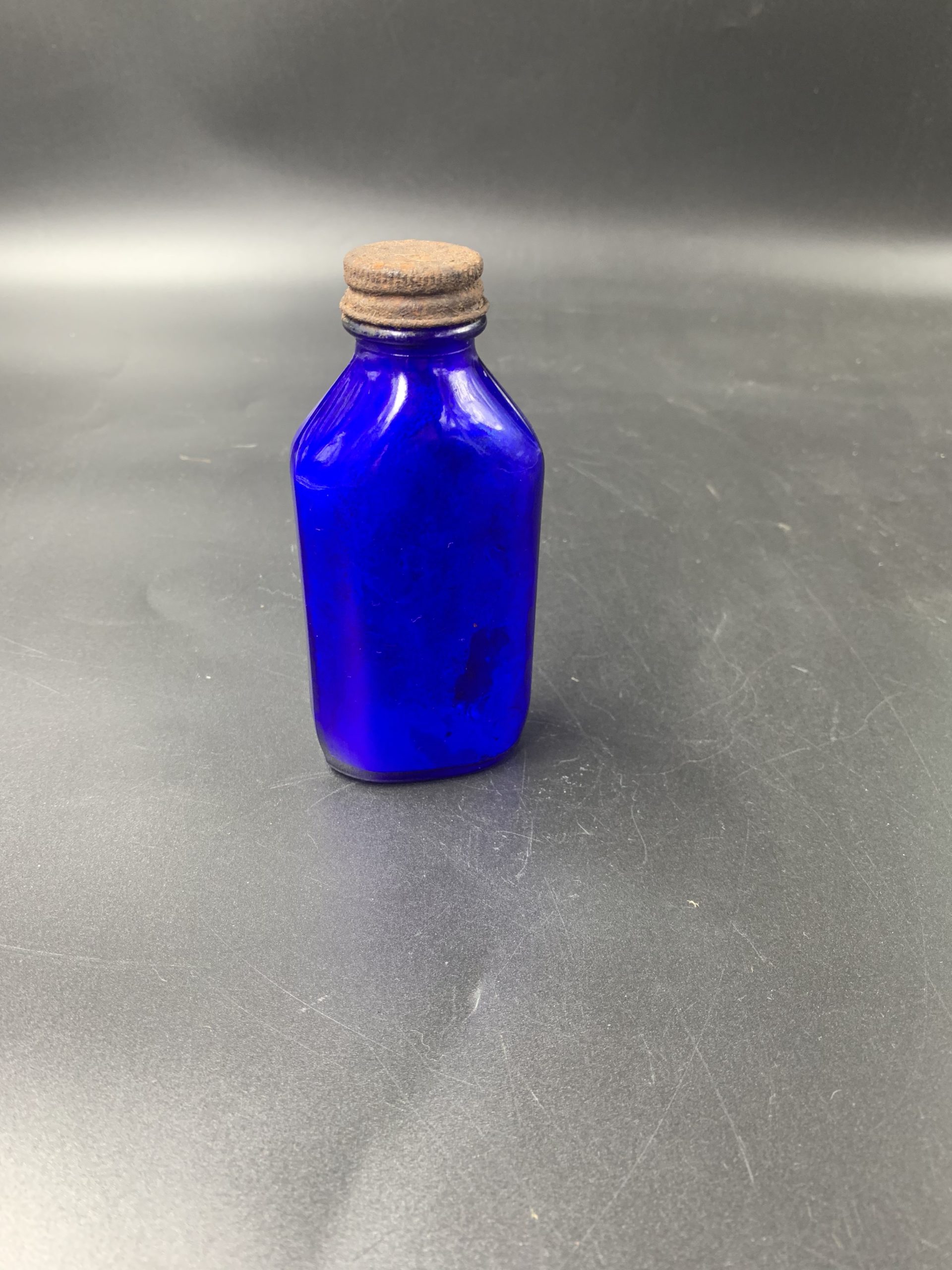 Blue Glass Bottle Sweetwater Antiques